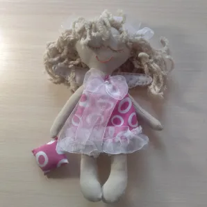 текстильная кукла Спящий ангел