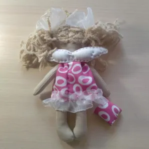 текстильная кукла Спящий ангел