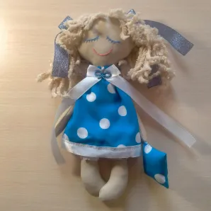 текстильная кукла Спящий ангел