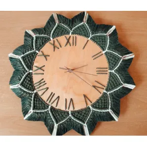 Настенные часы ручной работы "Цветок"