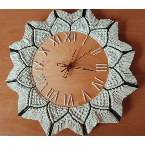 Настенные часы ручной работы "Цветок"