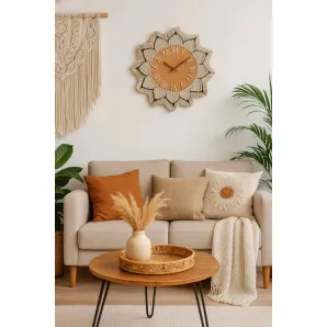 Настенные часы ручной работы "Цветок"