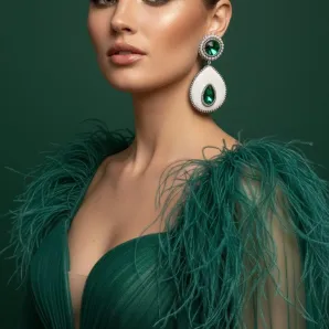 Серьги "Аромат жасмина"