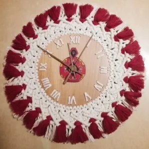 Настенные часы ручной работы "Гранат"