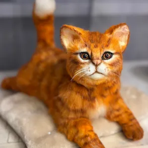 Рыжий кот авторская игрушка