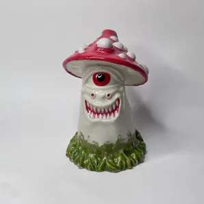 Бабблер/курительная трубка ручной работы Мухомор