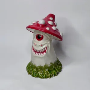 Бабблер/курительная трубка ручной работы Мухомор