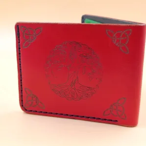 Кошелëк кожаный "Мировое Древо".