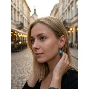 Сережки из амазонита