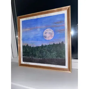 Акварель «ночь»