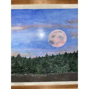 Акварель «ночь»