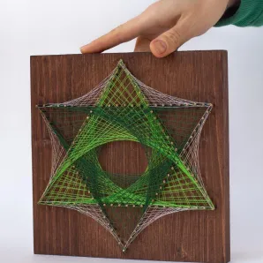 Мандала "Сияние" 20/20 см /2 чакра/ набор для творчества и медитаций