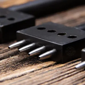 Набор пробойников, строчные круглозубые, 4мм