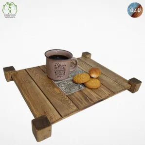 Поднос "Престон" (сосна, двойной)