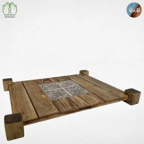 Поднос "Престон" (сосна, двойной)