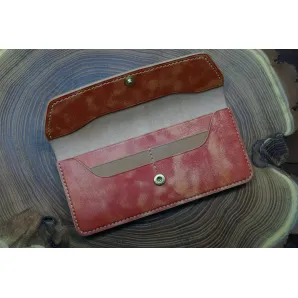 Кошелек из натуральной кожи, ручной работы