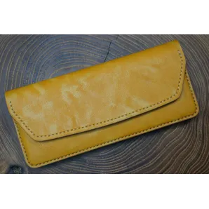 Кошелек из натуральной кожи, ручной работы