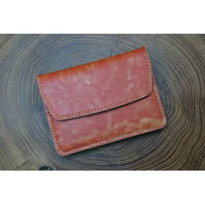 Портмоне для документов из натуральной кожи, ручной работы