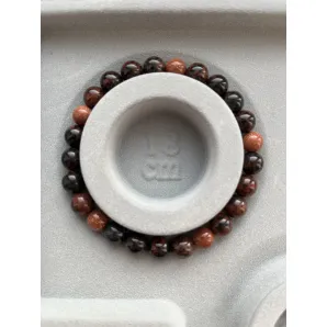 Браслет из махагонового обсидиана и золотого песчаника