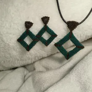 Комплект украшений "Малахит"