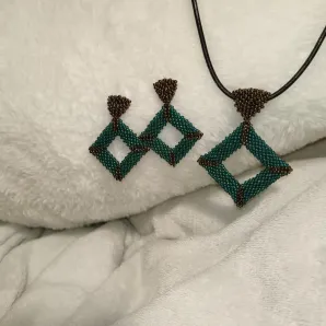 Комплект украшений "Малахит"