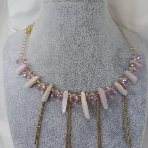 Колье-подвеска из кунцита