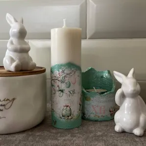 Набор свечей, свечи интерьерные, пасхальный декор