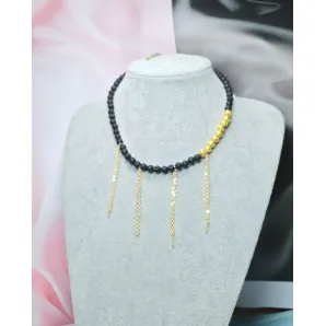 Чокер из лавы двух видов