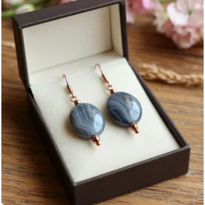 Сережки из агата