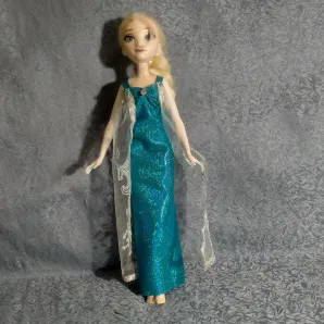 одежда, платье для куклы Эльзы из мультфильма "Холодное сердце"