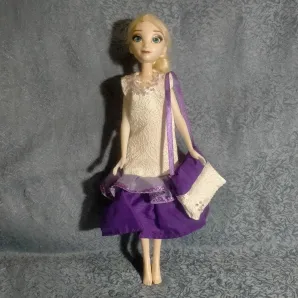 одежда, платье для куклы Эльзы из мультфильма "Холодное сердце"