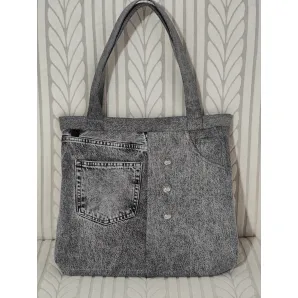 Сумка-шопер джинсовая (апсайклинг)