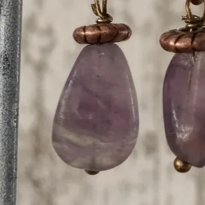 Серьги с флюоритом