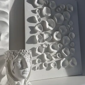 Объемное панно из полимерной глины