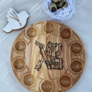 Менажница Деревянная "Пасха" Ясень