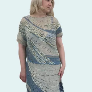 ЮЖНЫЕ ДЮНЫ платье-туника из шёлка и хлопка