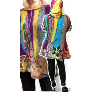 ЦВЕТЫ авторский джемпер с принтом