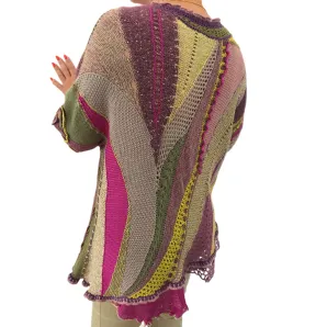 ЛИЛОВЫЙ ТУМАН Винтажный авторский джемпер