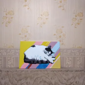 Картина кошка
