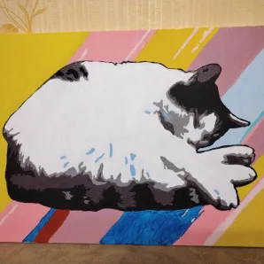 Картина кошка