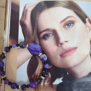 Браслет из натуральных камней "Колибри"