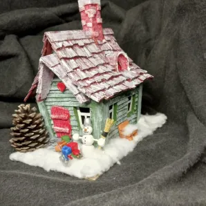 Ночник домик Снеговика