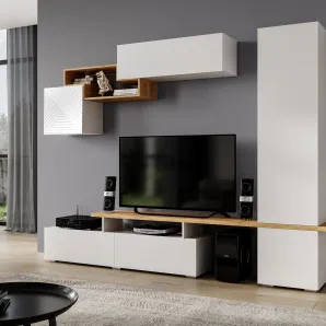 Стенка в гостиную SKYFREE HM-0001 цвет белый