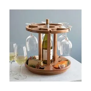 Винный столик, держатель для бутылки и бокалов