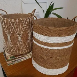 Корзина из джута