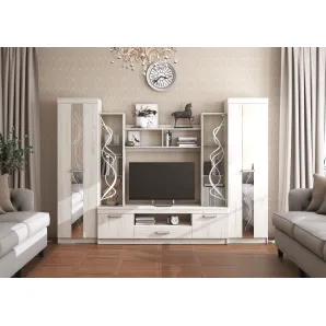 Мебель для гостиной стенка Атлантида - 2Б Цвет крафт белый