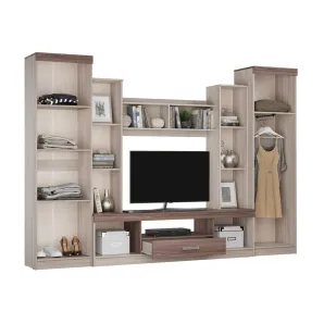 Мебель для гостиной стенка Атлантида - 2Б цвет темный ясень