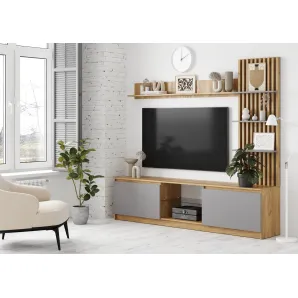 Мебель для гостиной стенка БОСТОН НМ-001 цвет серый