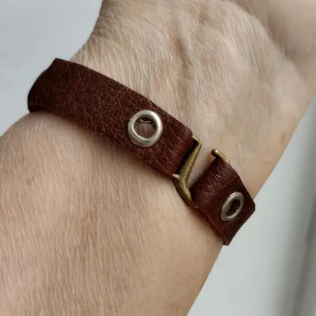 Браслет из натуральной кожи плетенка