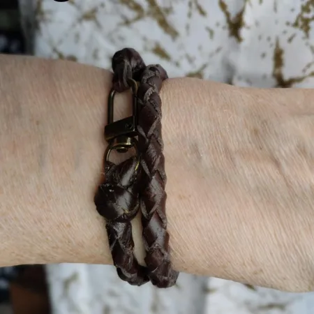 Браслет из натуральной кожи унисекс